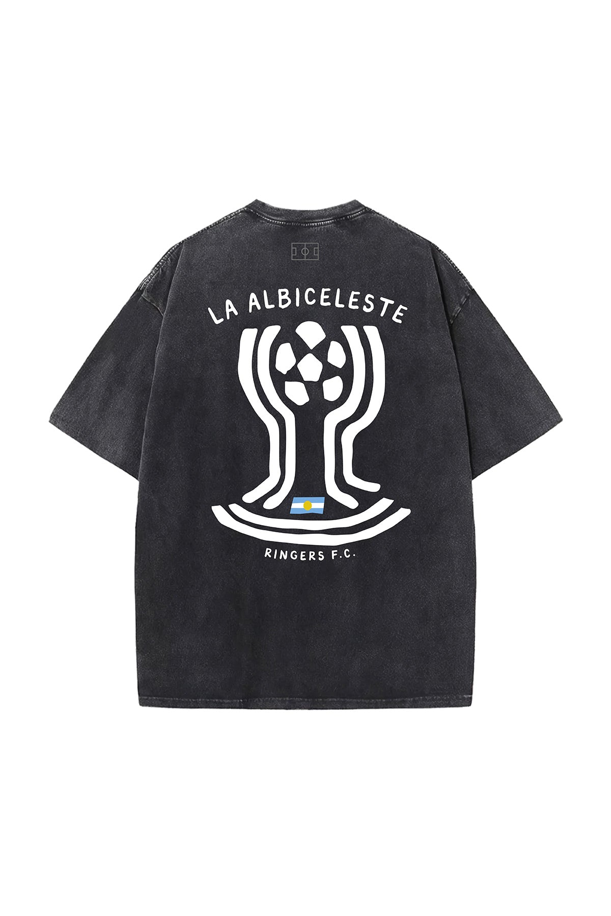 Argentina Cup Vintage Wash Tee - Black