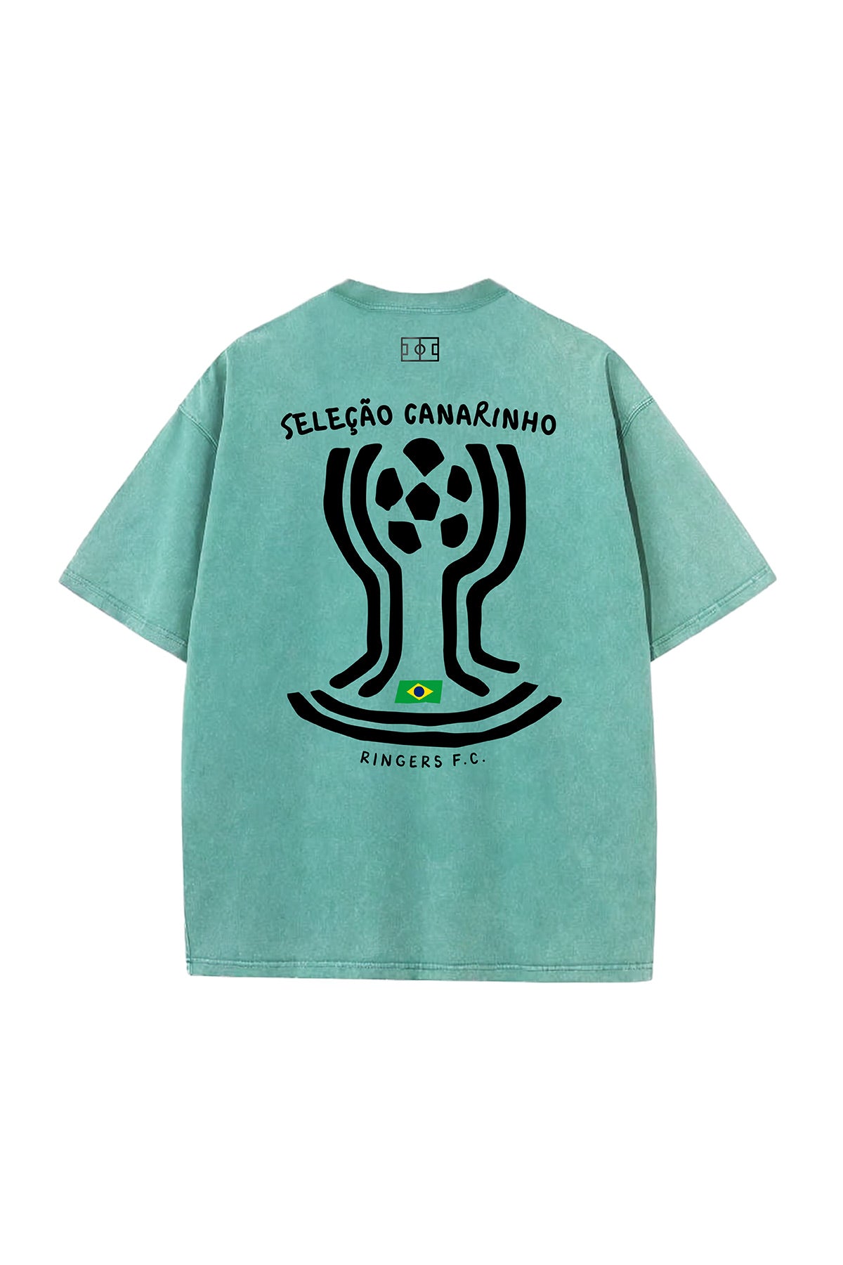 Brazil Cup Vintage Wash Tee - Teal