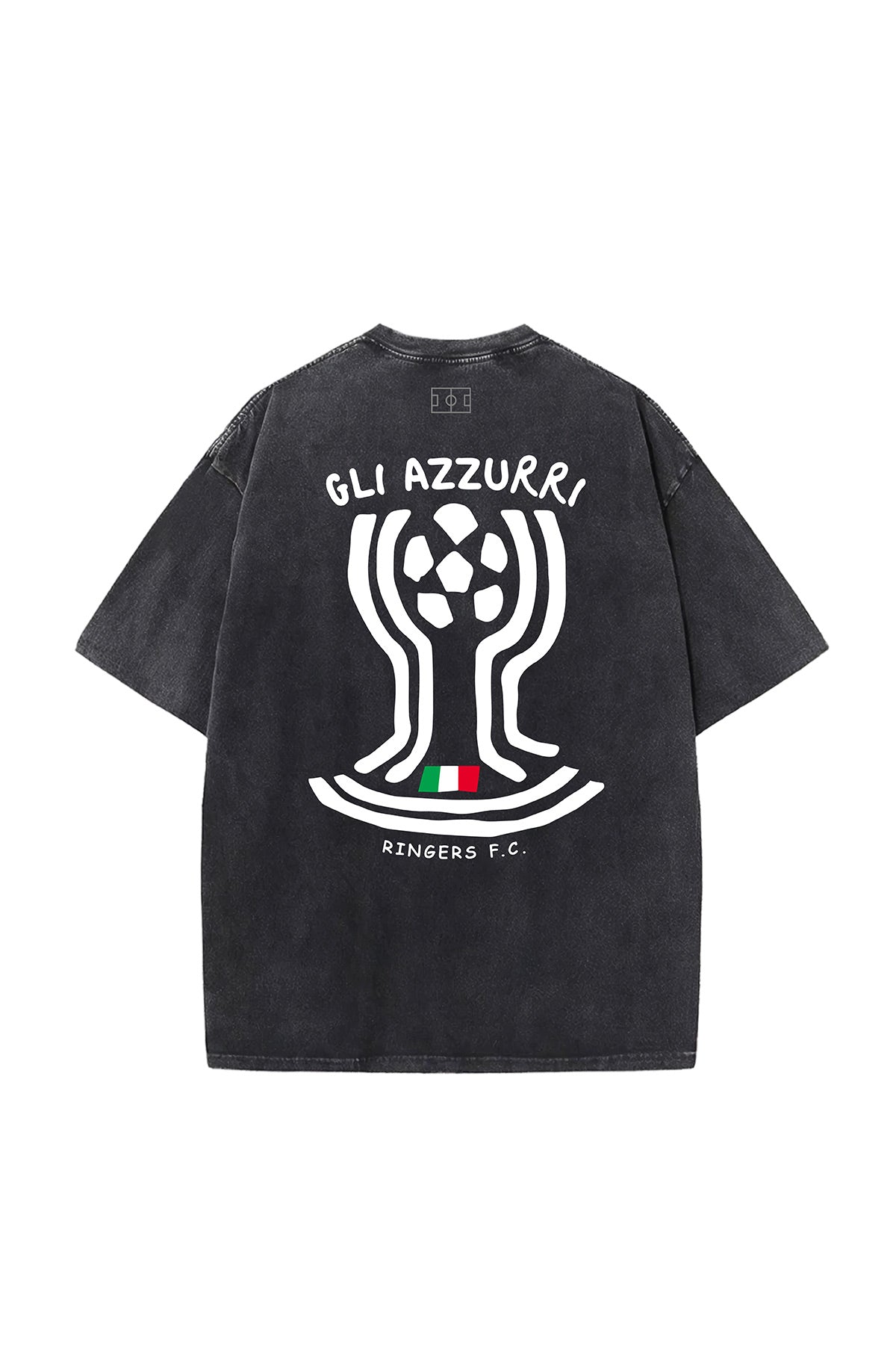 Italy Cup Vintage Wash Tee - Black