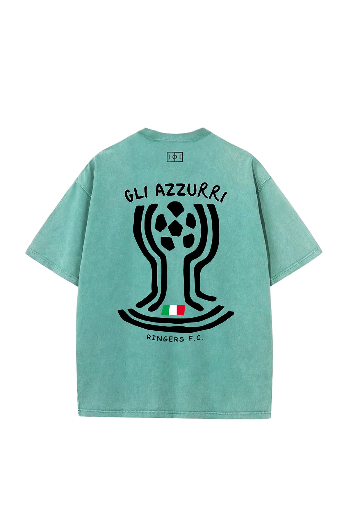 Italy Cup Vintage Wash Tee - Teal
