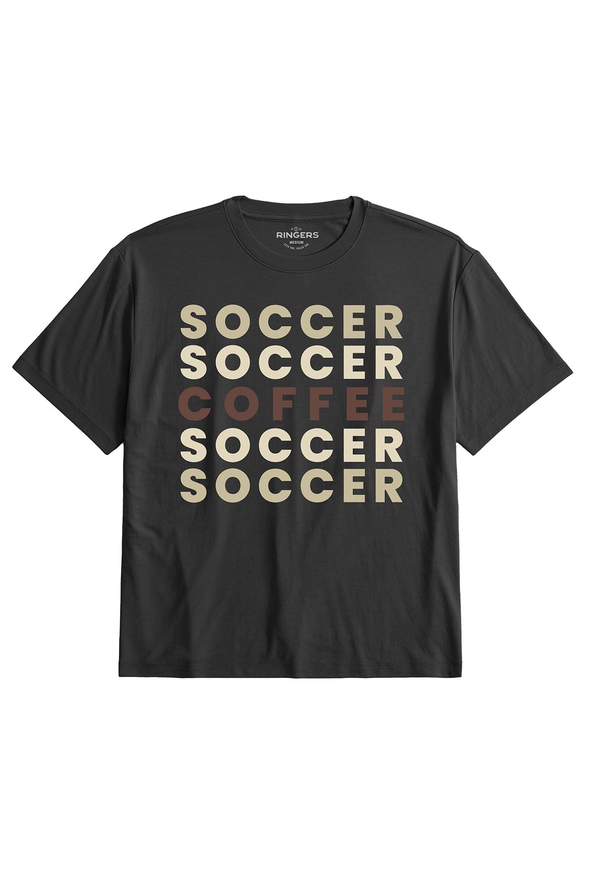 Women's Graphic Soft Tee - Coffee on Black