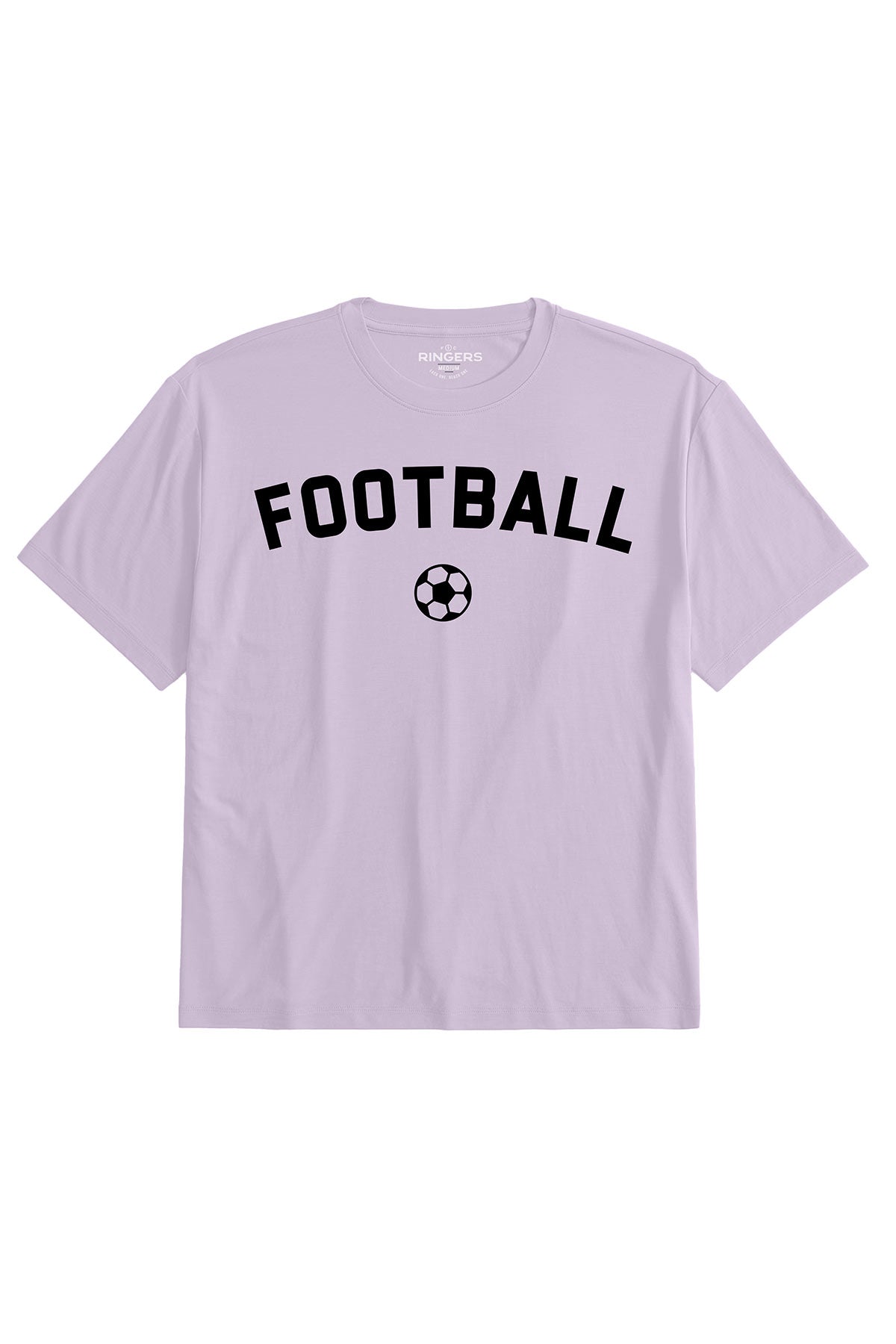 Women's Graphic Soft Tee - Football on Purple