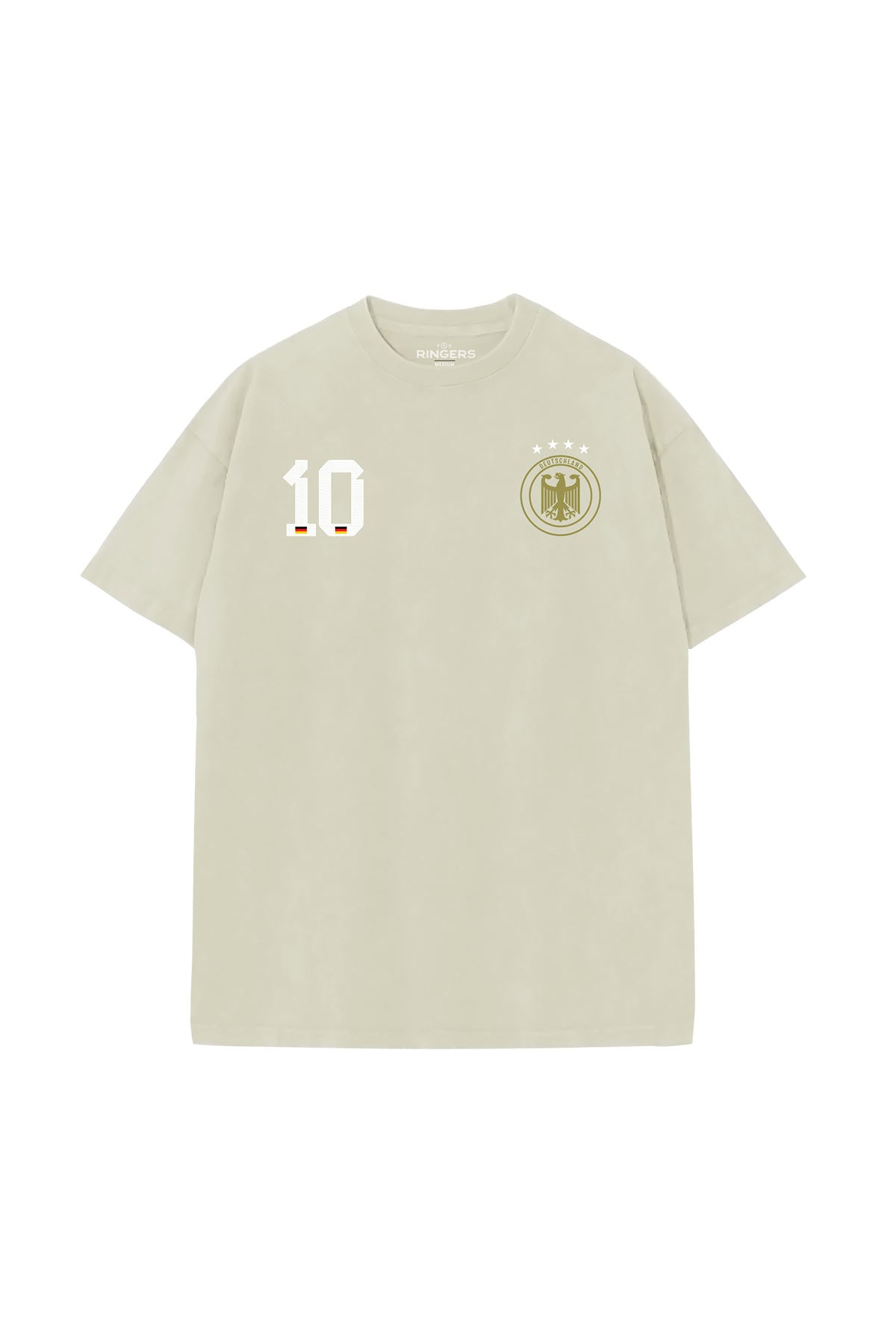 International Badge Tee - Germany on Cream
