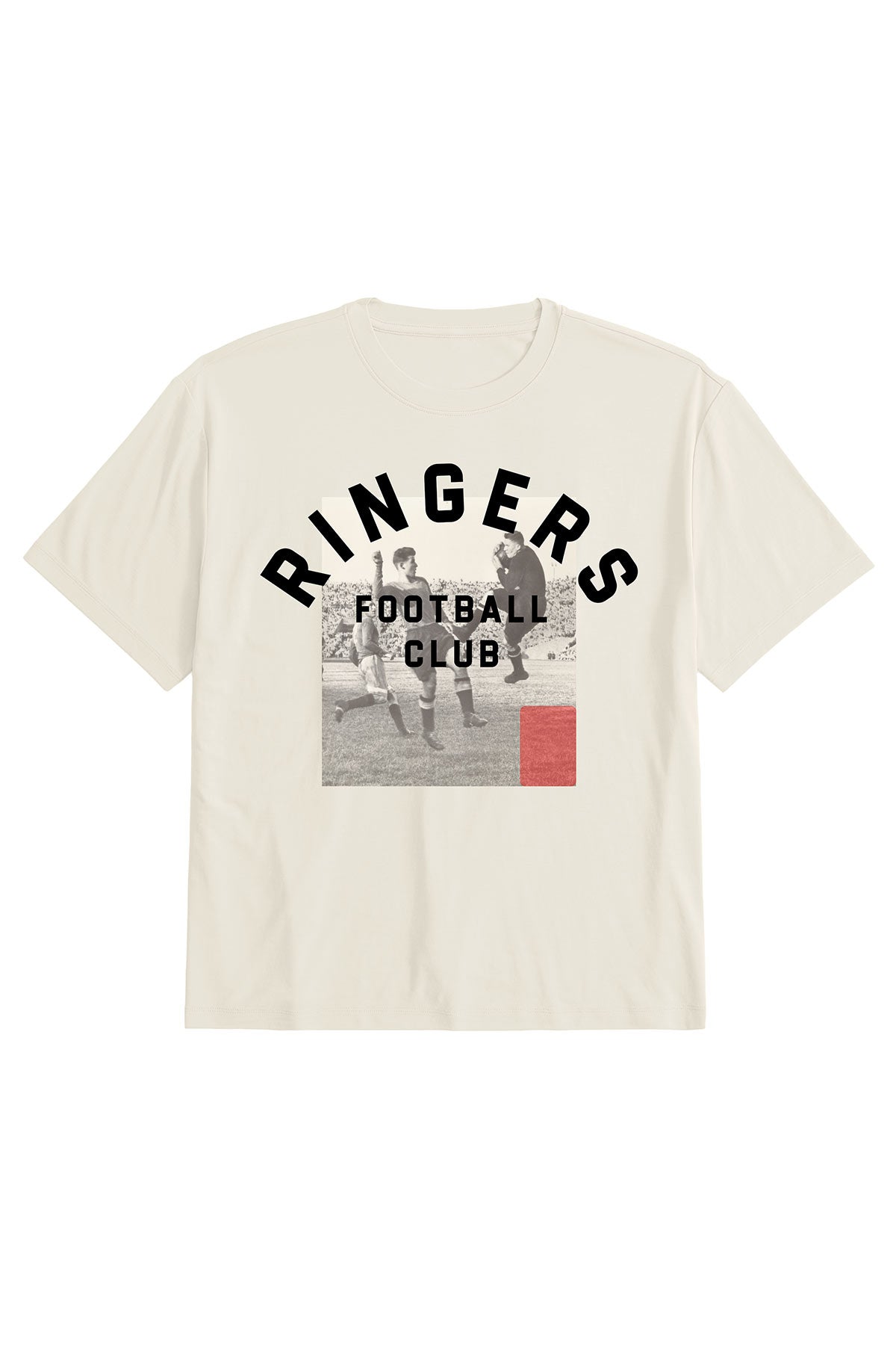 Women's Graphic Soft Tee - Red Card on Cream