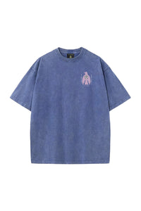 Peace Bird Vintage Wash Tee - Blue