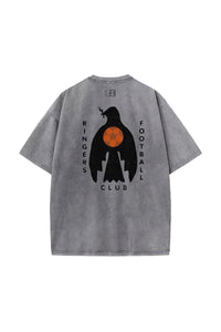 Peace Bird Vintage Wash Tee - Gray