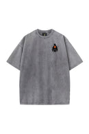 Peace Bird Vintage Wash Tee - Gray