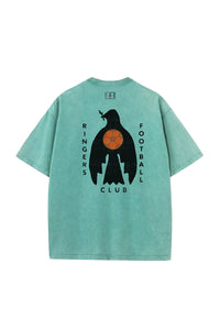 Peace Bird Vintage Wash Tee - Teal