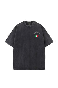 Italy Cup Vintage Wash Tee - Black