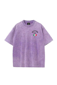 Italy Cup Vintage Wash Tee - Purple