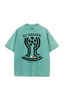 Italy Cup Vintage Wash Tee - Teal