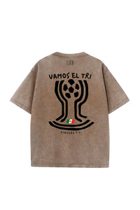 Mexico Cup Vintage Wash Tee - Brown
