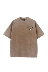 Mexico Cup Vintage Wash Tee - Brown