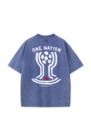 USA Cup Vintage Wash Tee - Blue