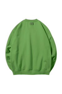 Women's Graphic Crew - Yellow Arch on Green
