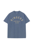 Unisex Graphic Tee - Brown Arch on Blue