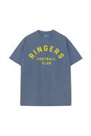 Unisex Graphic Tee - Yellow Arch on Blue