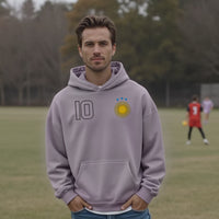 World Stitched Softech™ Hoodie - Argentina on Purple