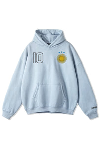 World Stitched Softech™ Hoodie - Argentina on Sky