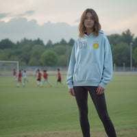 World Stitched Softech™ Hoodie - Argentina on Sky
