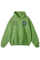 World Stitched Softech™ Hoodie - Brazil on Green