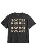 Women's Graphic Soft Tee - Coffee on Black