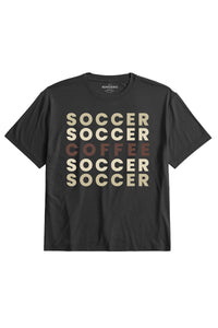 Women's Graphic Soft Tee - Coffee on Black