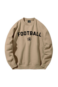 Women's Graphic Crew - Football on Brown