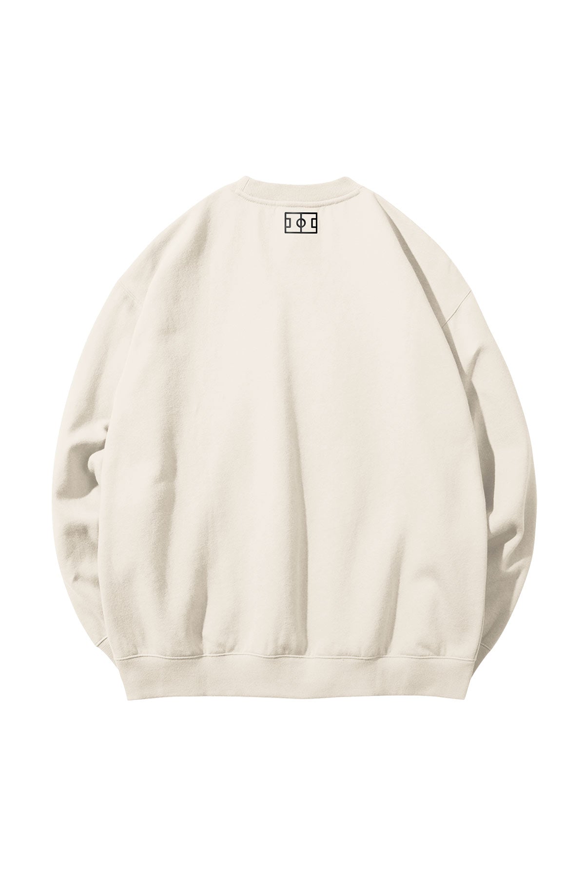 Women's Graphic Crew - Football on White