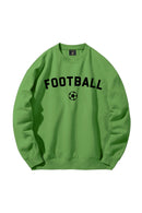 Women's Graphic Crew - Football on Green