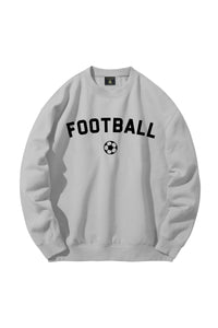 Women's Graphic Crew - Football on Gray