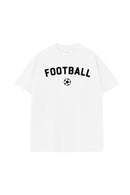 Unisex Graphic Tee - Football on White