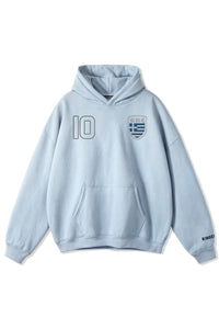 World Stitched Softech™ Hoodie - Greece on Sky