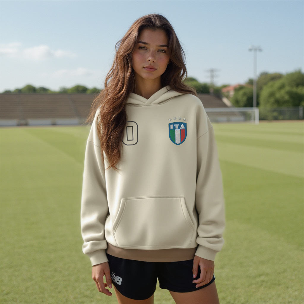 World Stitched Softech™ Hoodie - Italy on Cream