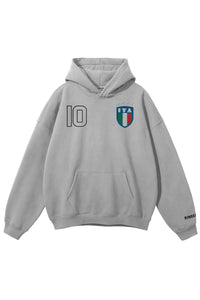 World Stitched Softech™ Hoodie - Italy on Grey