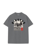 Unisex Graphic Tee - Red Card on Gray