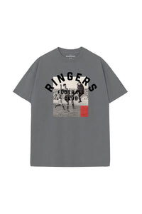 Unisex Graphic Tee - Red Card on Gray