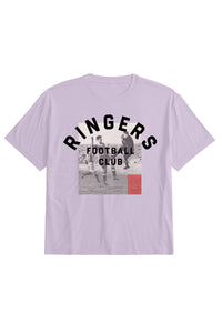 Women's Graphic Soft Tee - Red Card on Purple