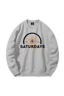 Women's Graphic Crew - Saturdays on Gray