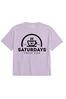 Women's Graphic Soft Tee - Saturdays on Purple