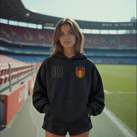World Stitched Softech™ Hoodie - Spain on Black