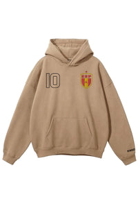 World Stitched Softech™ Hoodie - Spain on Brown