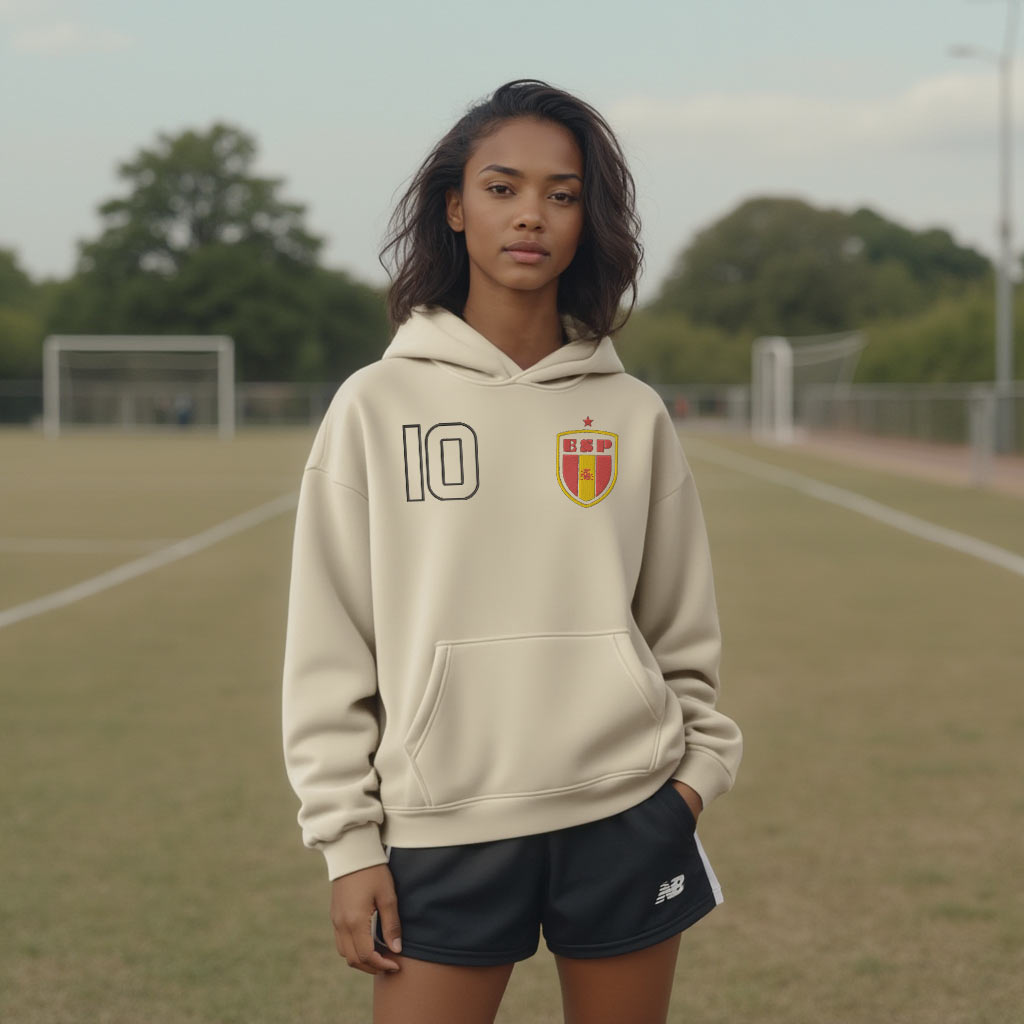 World Stitched Softech™ Hoodie - Spain on Cream