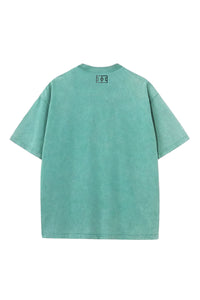 Unisex Distressed Graphic Tee - Tour - Teal